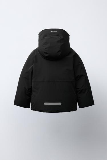 80% DOWN AND 20% FEATHER WATER-RESISTANT AND WINDPROOF RECCO® SYSTEM SKI COLLECTION PUFFER JACKET - Black by Zara