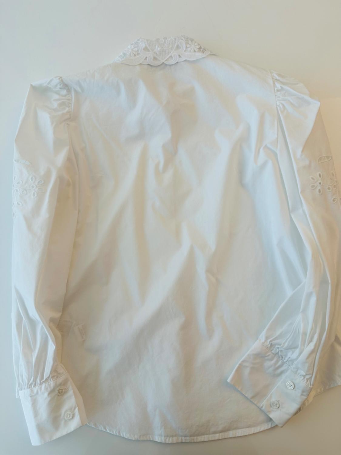 POPLIN SHIRT WITH EYELET EMBROIDERY - Image 3