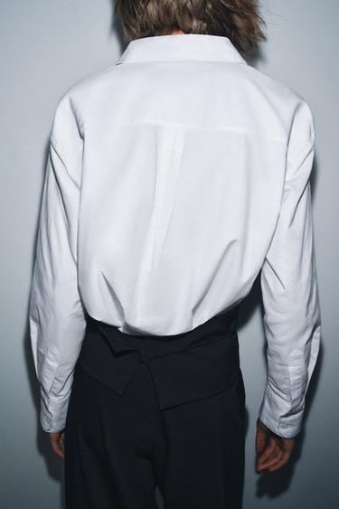 ZW COLLECTION OXFORD SHIRT - White by Zara - Image 2