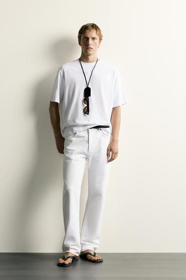 ΜΠΛΟΥΖΑ RELAXED FIT ΜΕ ΚΕΝΤΗΜΑ - Λευκό του Zara - Εικόνα 0