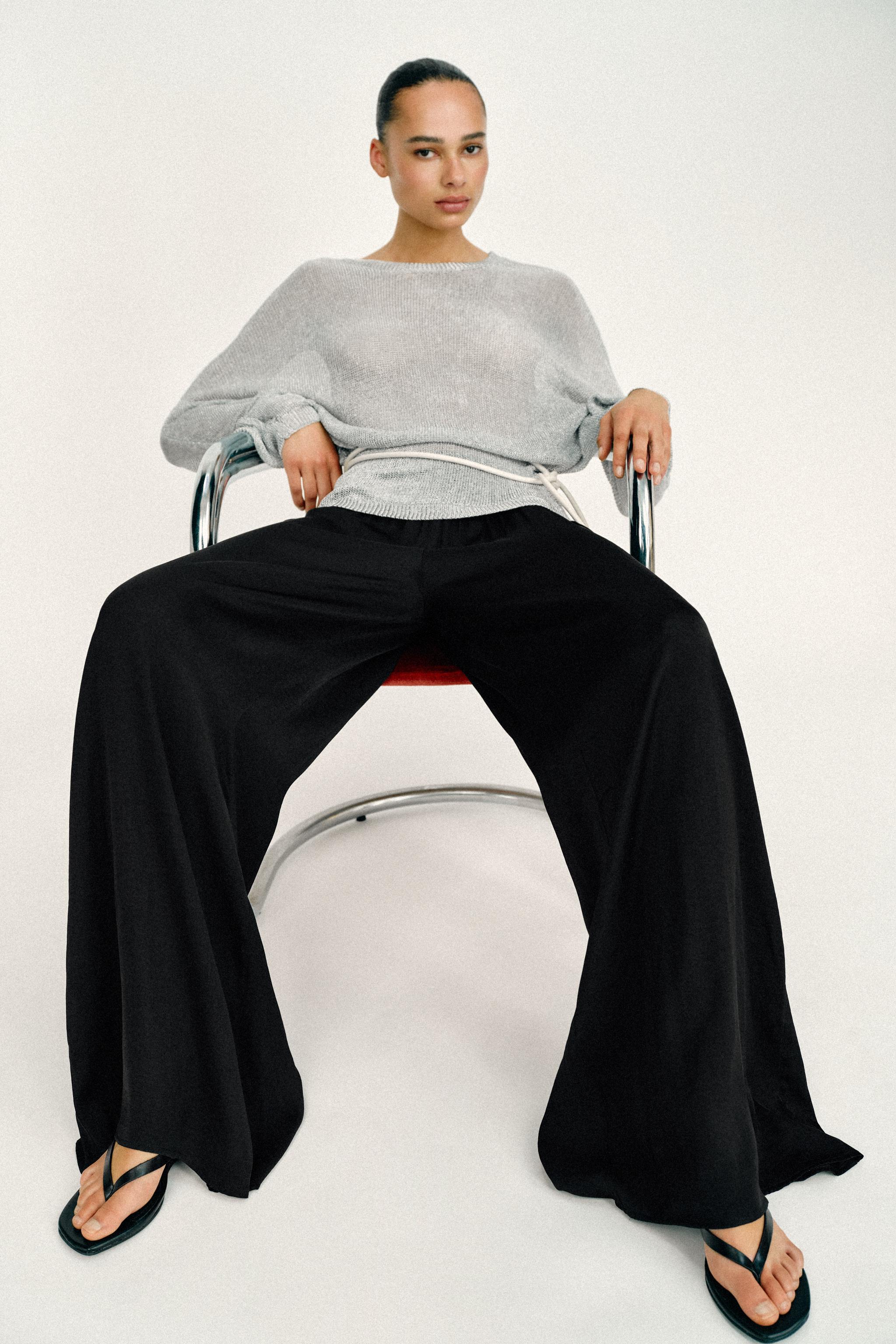 FLOWY WIDE LEG PANTS