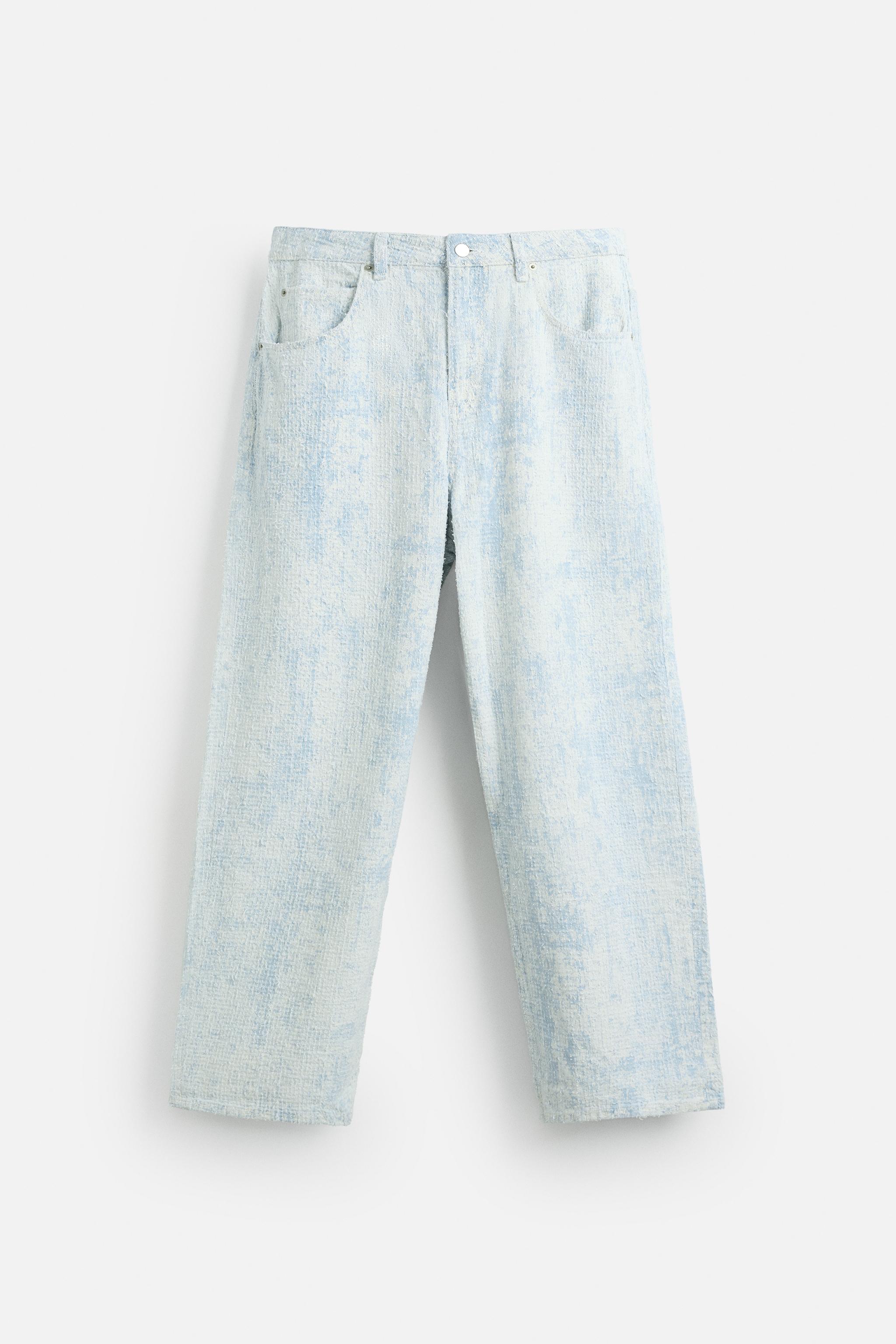 DISTRESSED FINISH BAGGY FIT JEANS - Light blue | ZARA United DISTRESSED FINISH BAGGY FIT JEANS - Light blue | ZARA United