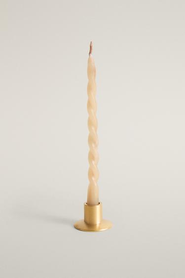 CANDIED LEMON MINI CANDLE AND HOLDER SET (SET OF 20) — Lemon 2