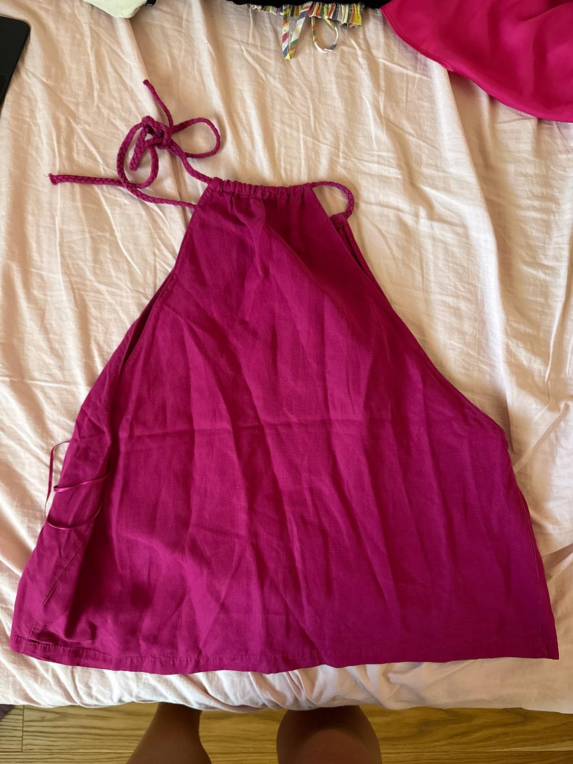 LINEN BLEND HALTER TOP - Image 2