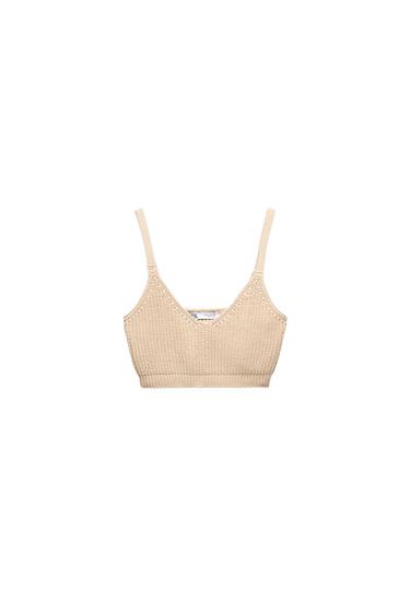 KNIT TOP WITH STRAPS