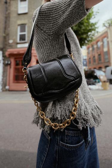 MINI CHAIN BAG - Black by Zara