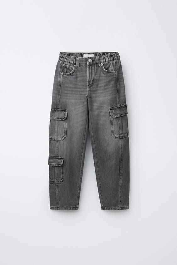 JEANS MULTICARGO - Gris de Zara - Imagen 0