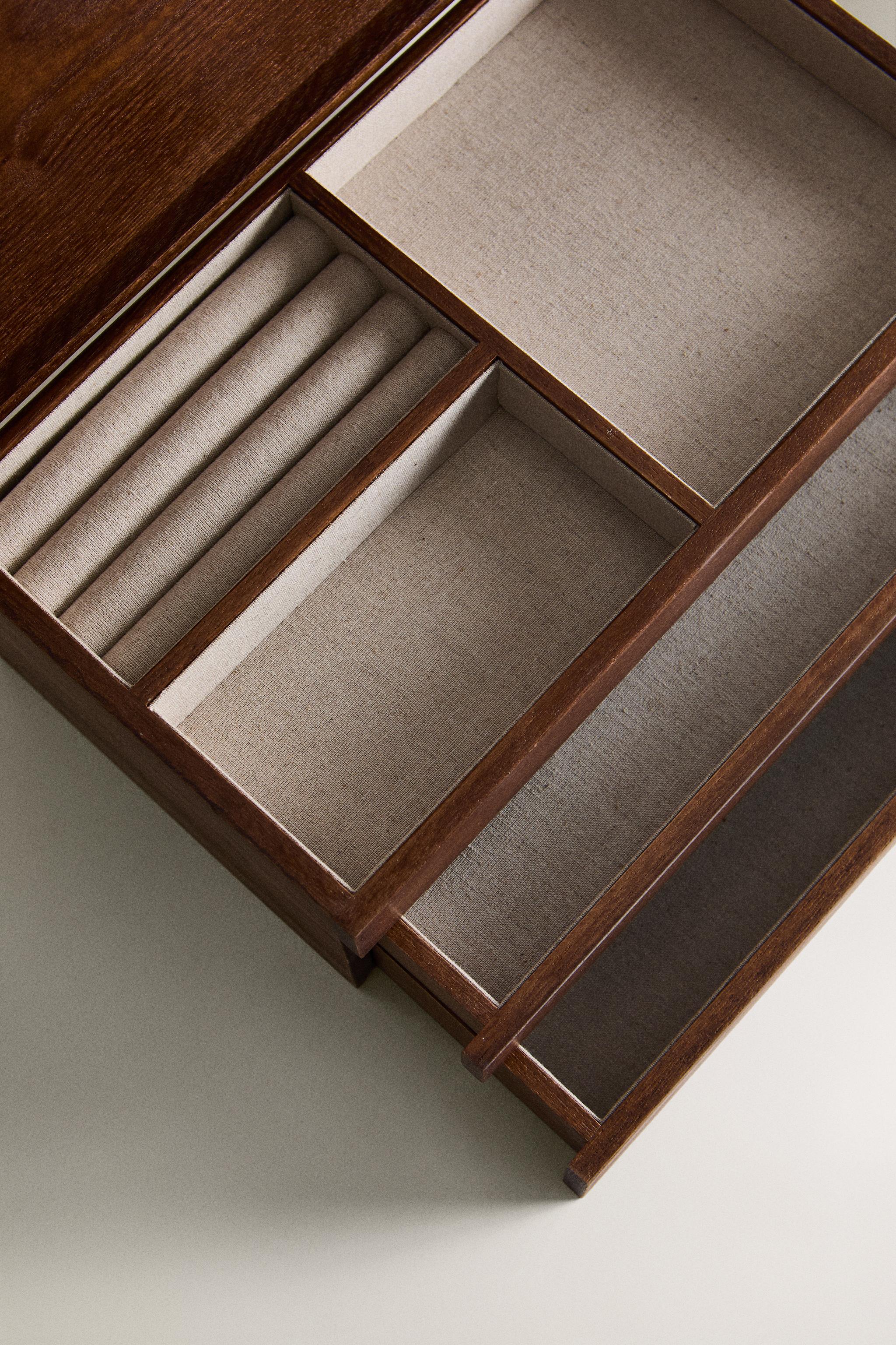 新品同様 ZARA HOME 木製 ラージ ジュエリーボックス 木製 ラージ ジュエリーボックス | Zara Home 日本/Japan