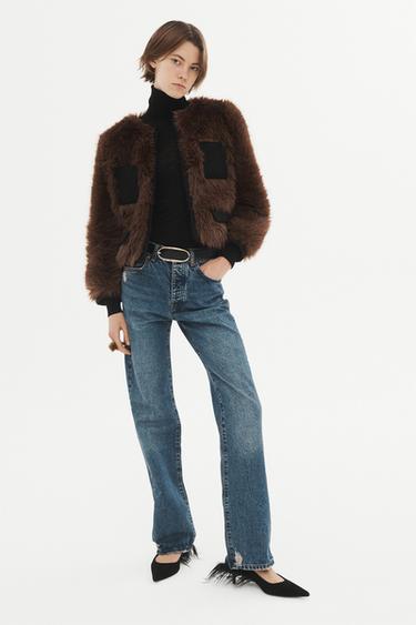 LIMITED EDITION FAUX FUR JACKET - Brandy by Zara - Image 0