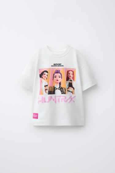 KPOP DEMON HUNTERS™ NETFLIX © PRINT T-SHIRT - Oyster-white by Zara - Image 0