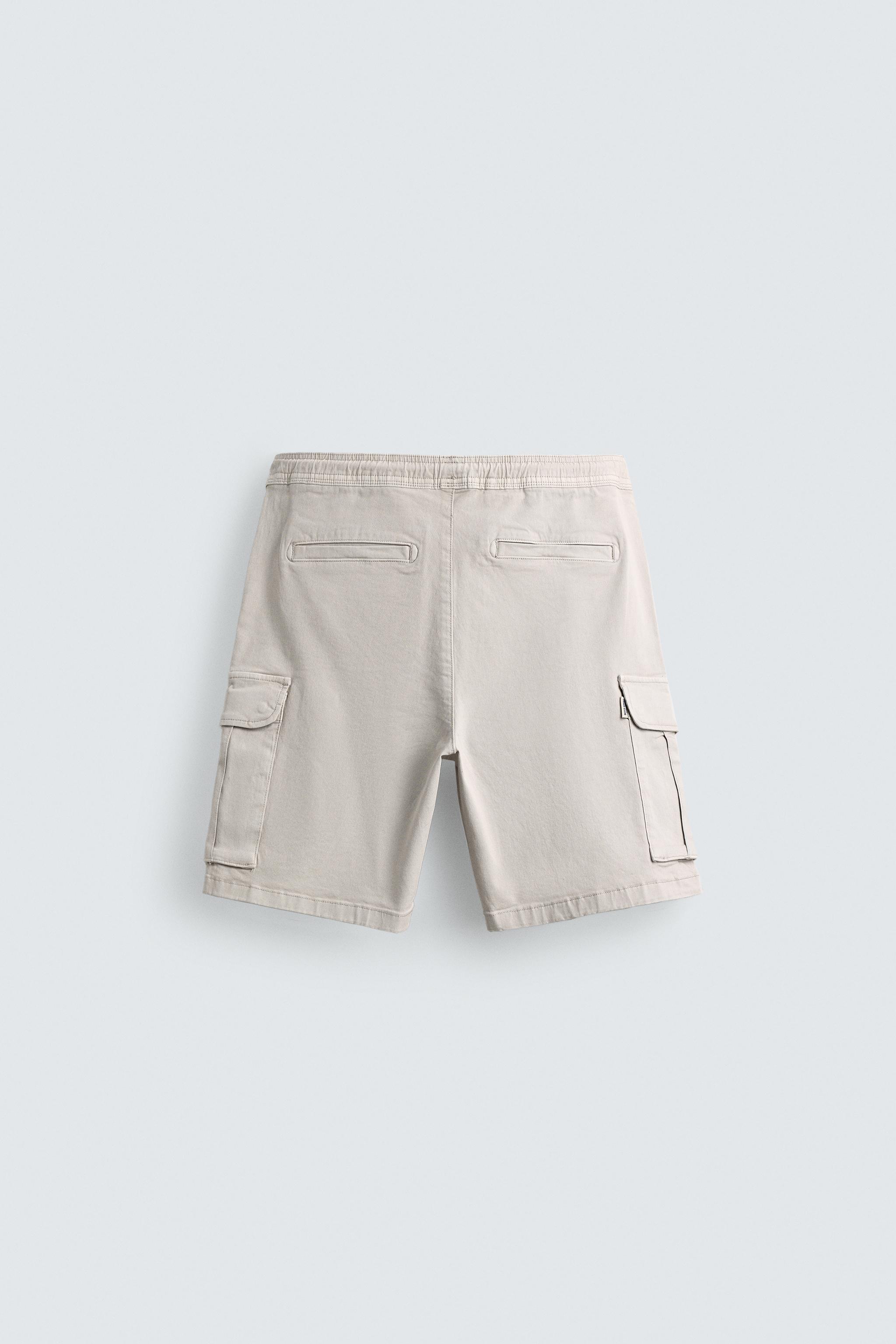 BERMUDA CARGO RELAXED FIT DÉLAVÉ