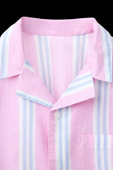 2-6 JAHRE/ SCHLAFANZUG-HEMD UND BERMUDA MIT STREIFEN - Rosa von Zara