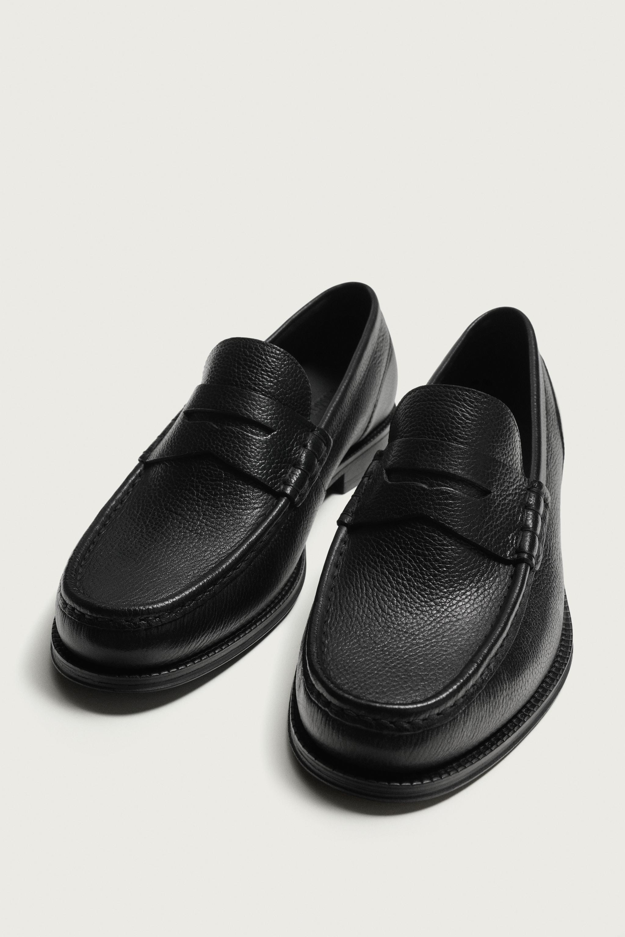 LEATHER PENNY LOAFERS