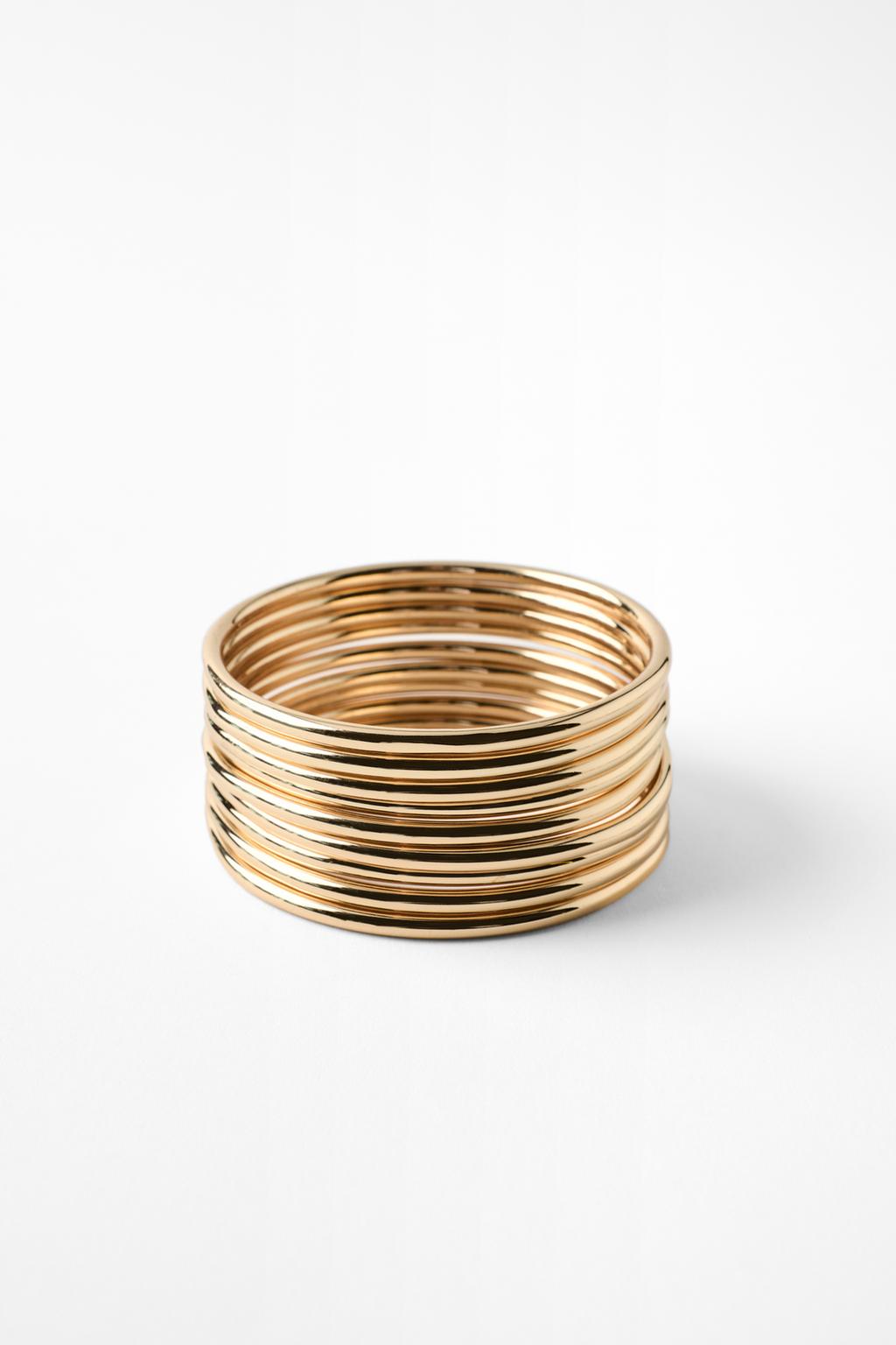 PACK OF 9 RIGID METALLIC BRACELETS