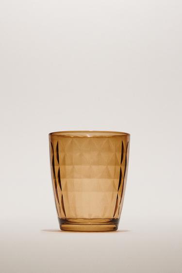 POHÁREK S DIAMANTOVÝM RELIÉFEM - Oranžová od Zara