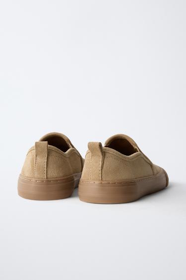 TENNIS OU BASKET EN CUIR BAREFOOT - Marron de Zara - Image 6