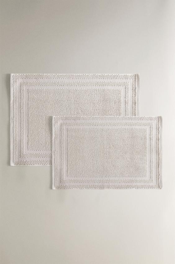 COTTON BATH MAT - Light grey by Zara - Image 0