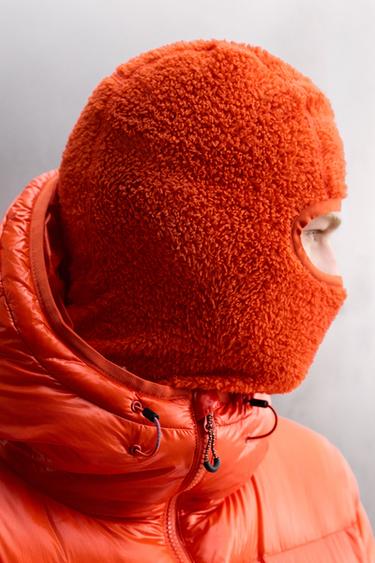 TEXTURED FLEECE SKI BALACLAVA - Orange by Zara - Image 2