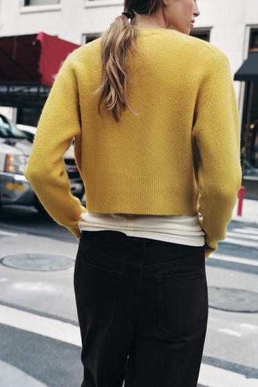 SOFT KNIT BASIC SWEATER - Yellow by Zara - Image 2