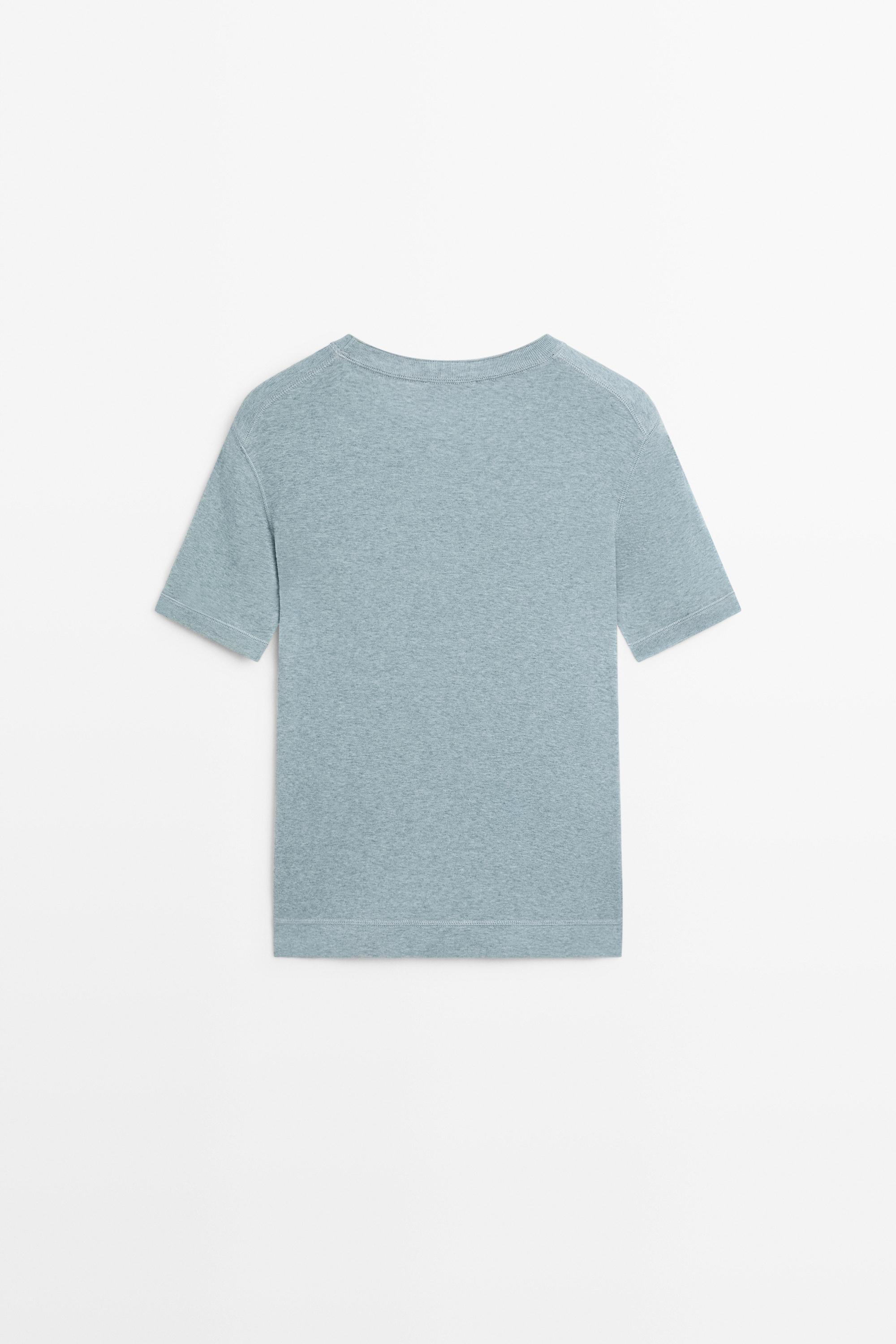 T-shirt à manches courtes en coton mélangé