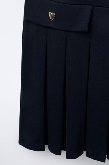 PLEATED PINAFORE DRESS - Navy blue by Zara - Image 2
