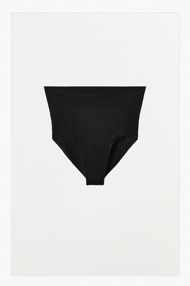 BRAGUITA ALTA CON POLIAMIDA - Negro de Zara