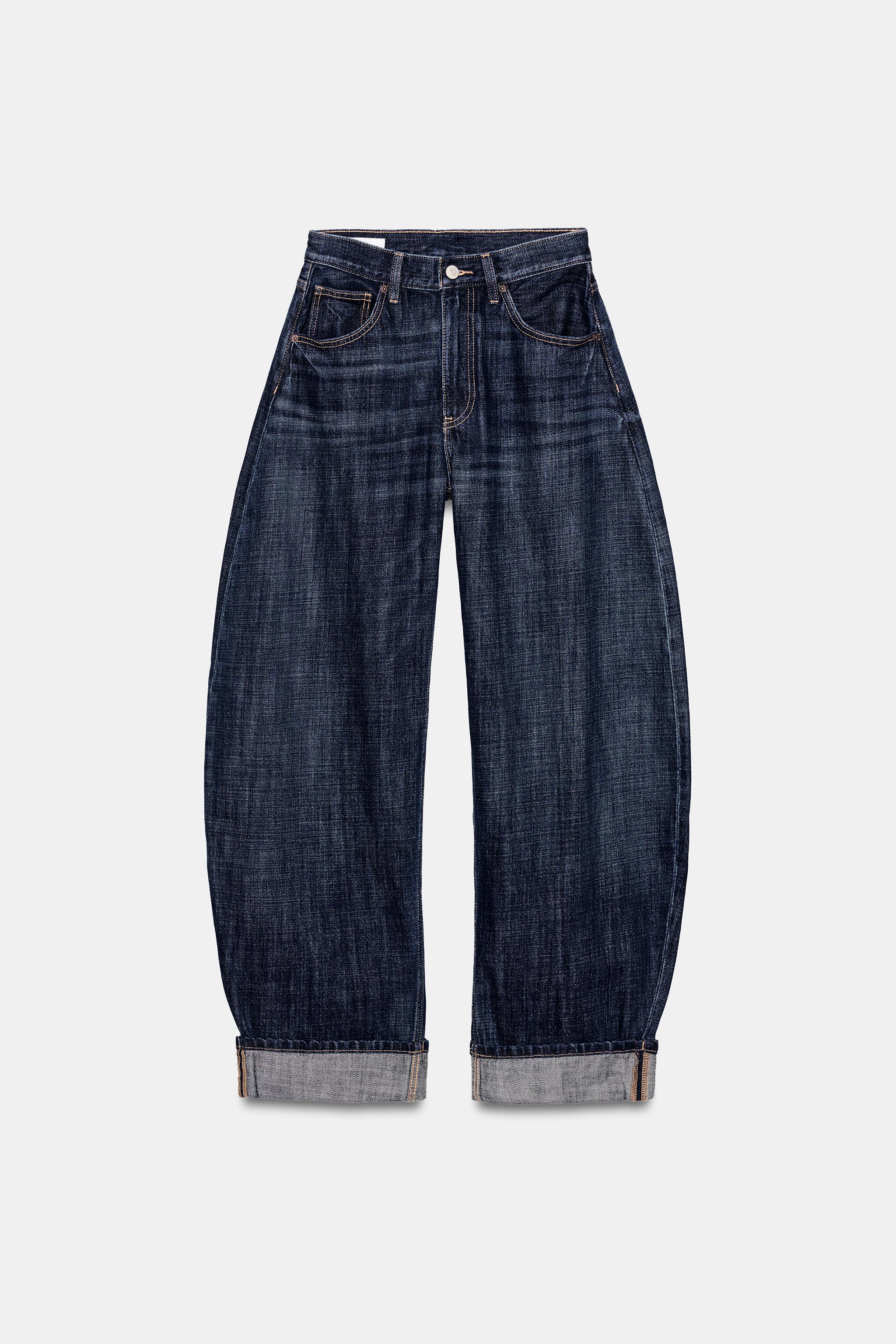 JEAN TRF BARREL PLIÉ TAILLE MOYENNE
