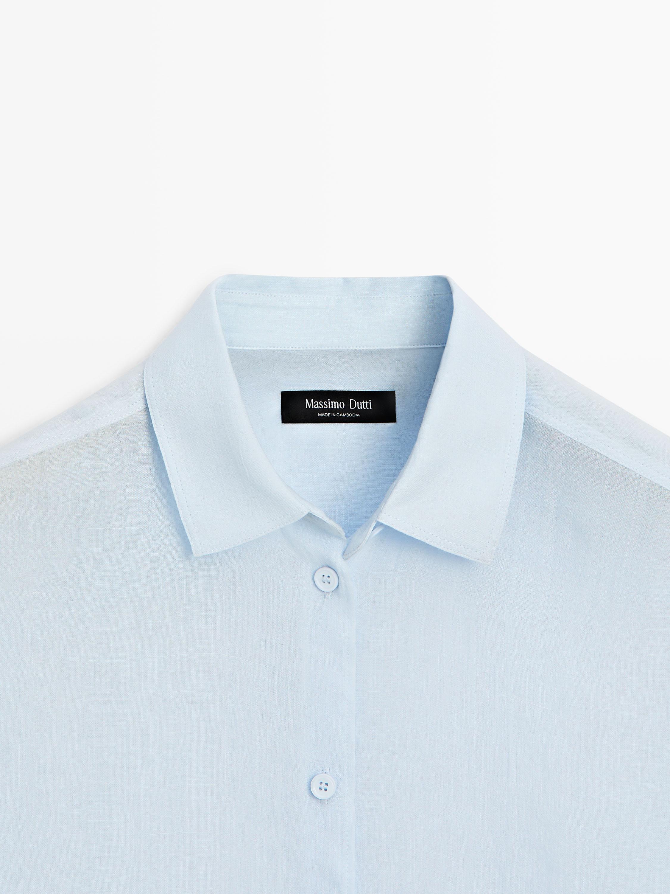 Flowing shirt with collar