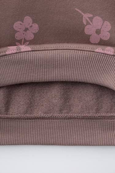 FLORAL SWEATSHIRT AND LEGGINGS SET - Pink by Zara - Image 4
