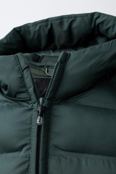 VESTE ULTRALÉGÈRE À CAPUCHE DÉPERLANTE - Vert de Zara - Image 4