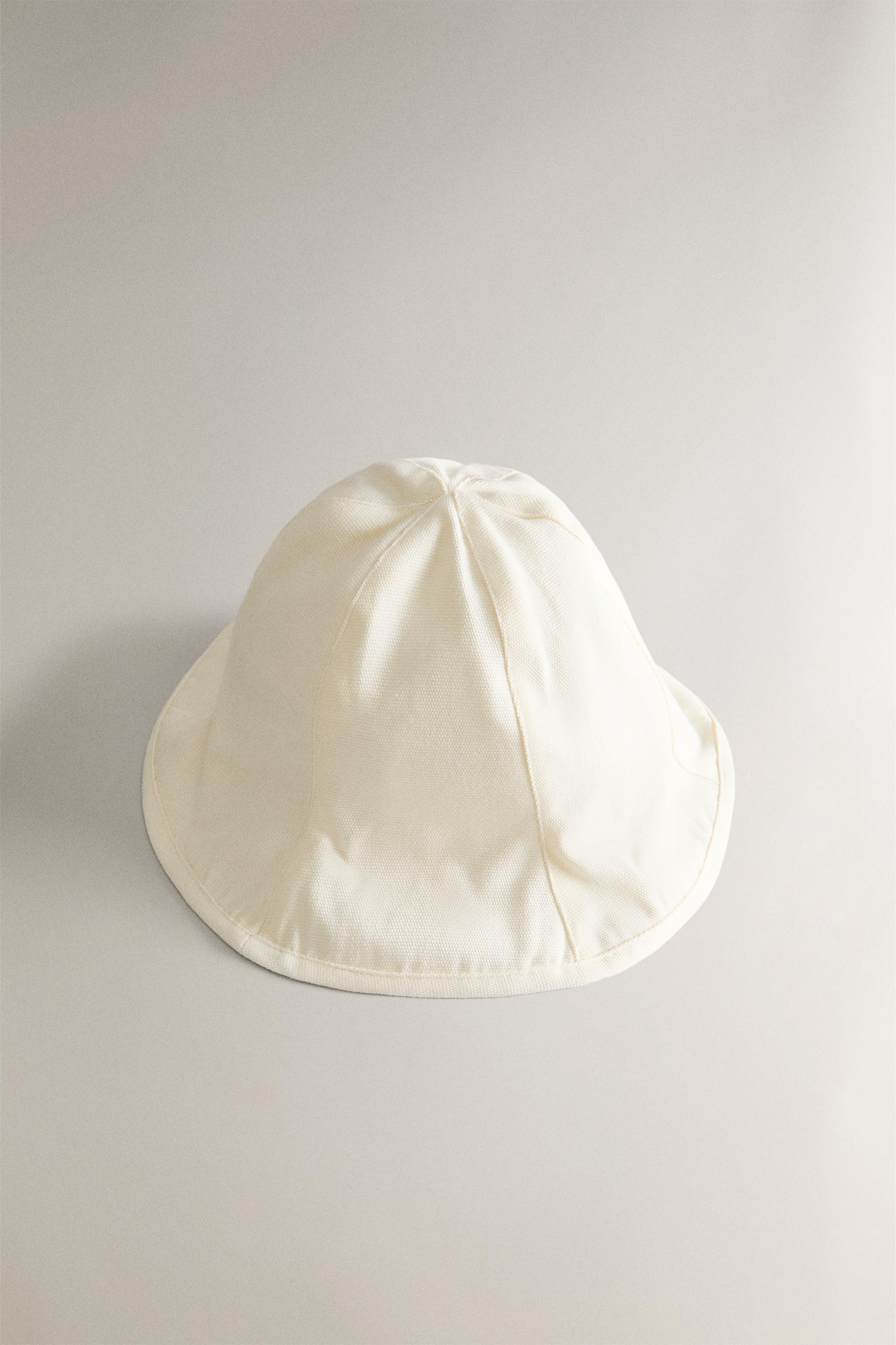 国内発送★ZARA★コットン*バケットハット コットン バケットハット - オフホワイト | ZARA Japan / 日本