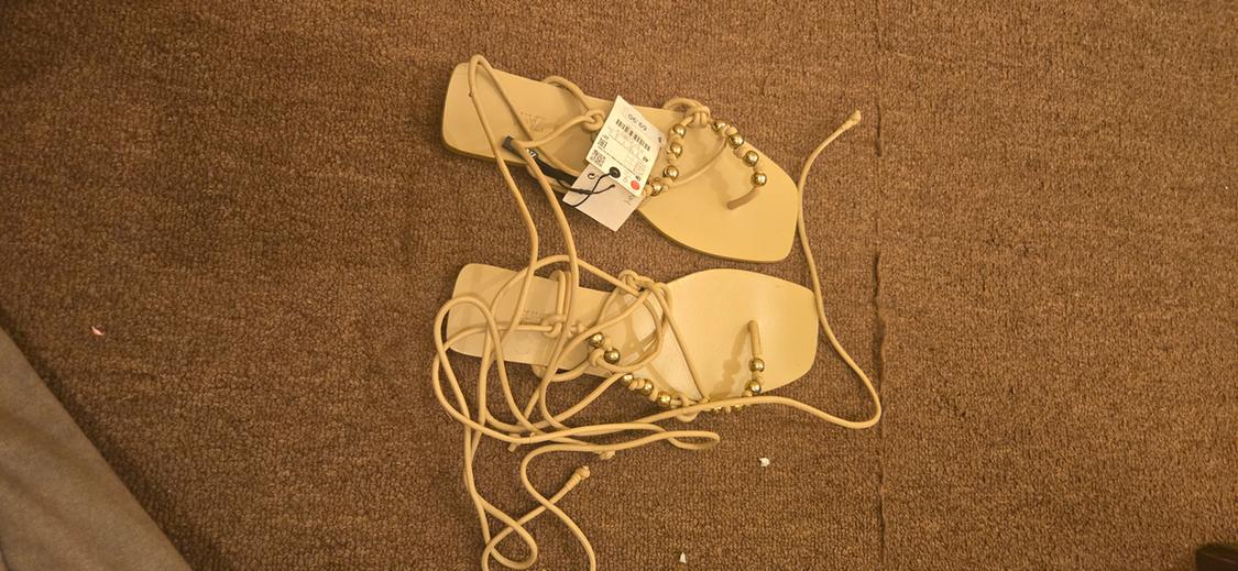 SANDALIA PLANA TIRAS PIEL - Image 4