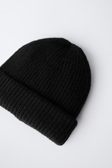 BASIC KNIT BEANIE - Black by Zara - Image 1
