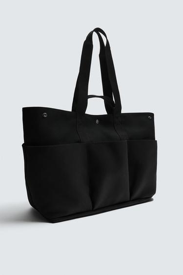 TECHNICAL TOTE BAG - Black by Zara - Image 4