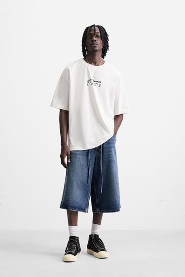 T-SHIRT GRAPHIQUES IMPRIMÉS - Blanc de Zara