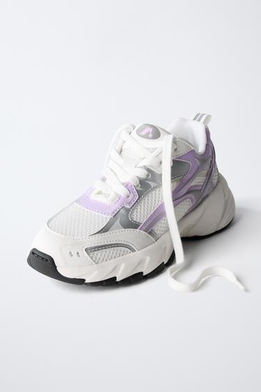 MESH TRAINERS - Purple by Zara - Image 2