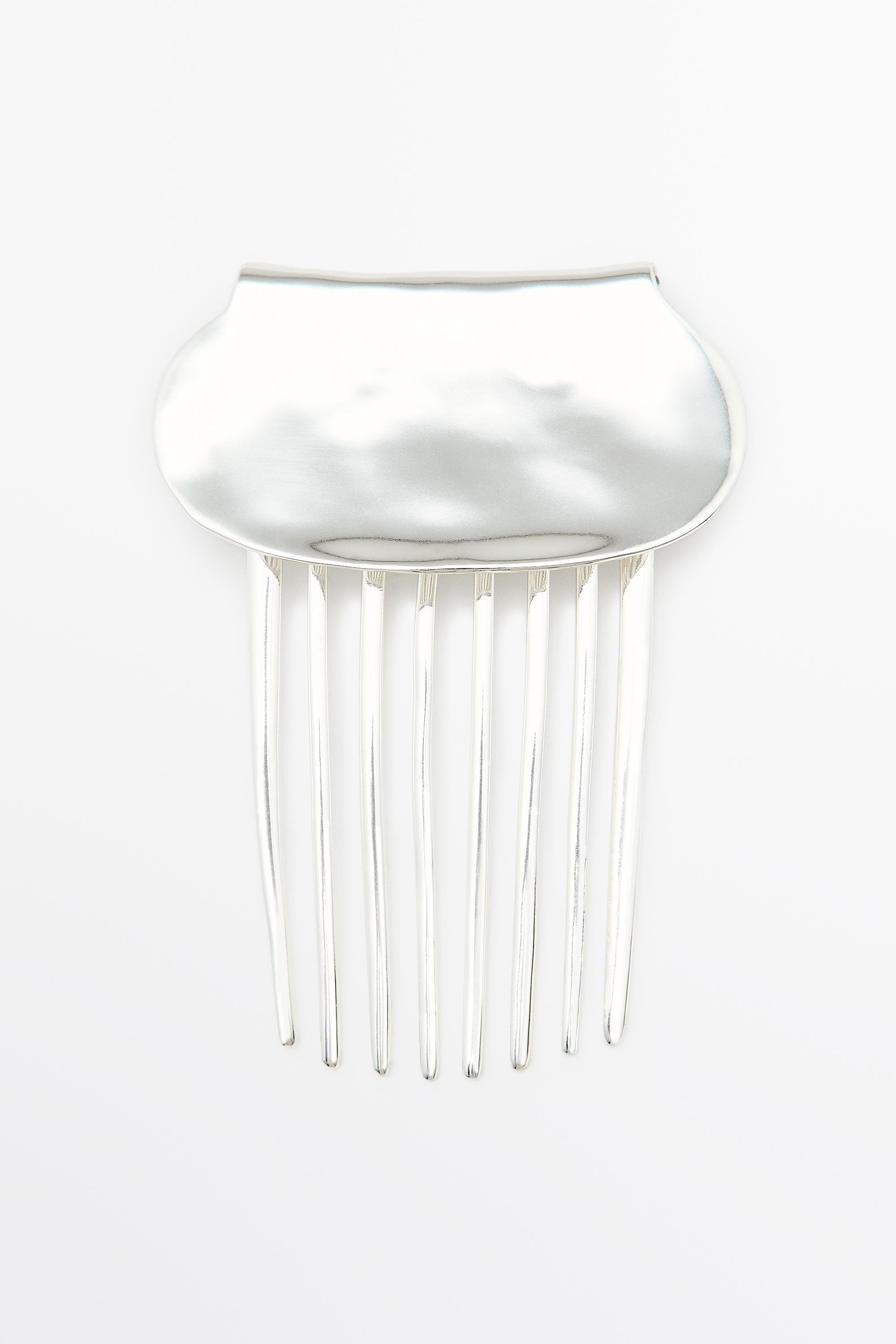 Metal comb — Silver