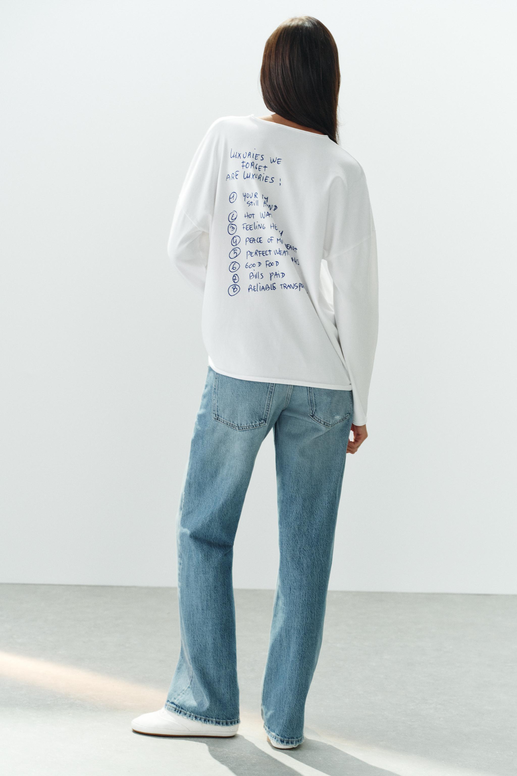 Oversized Thomas Lelú Text T-Shirt by Zara