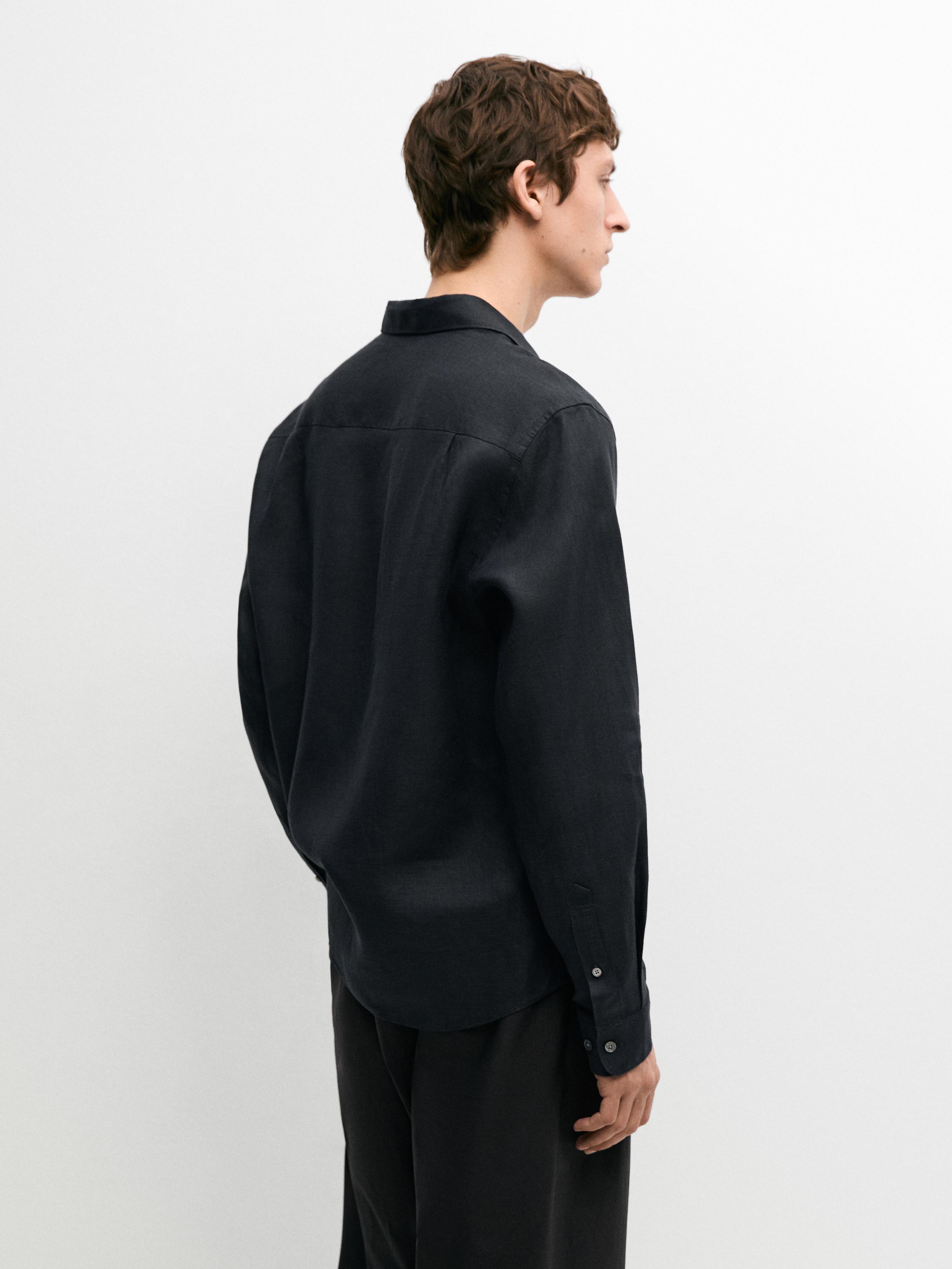 Extra fine regular fit linen shirt