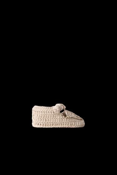 Zara COTTON BOOTIES - Sandy Brown - Image 0
