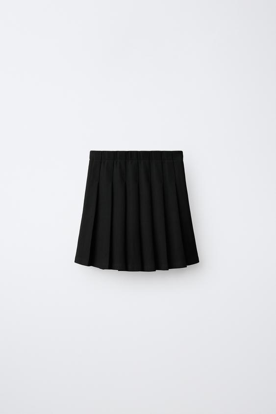 Детская юбка Zara Solid Pleated, цвет: Чёрный