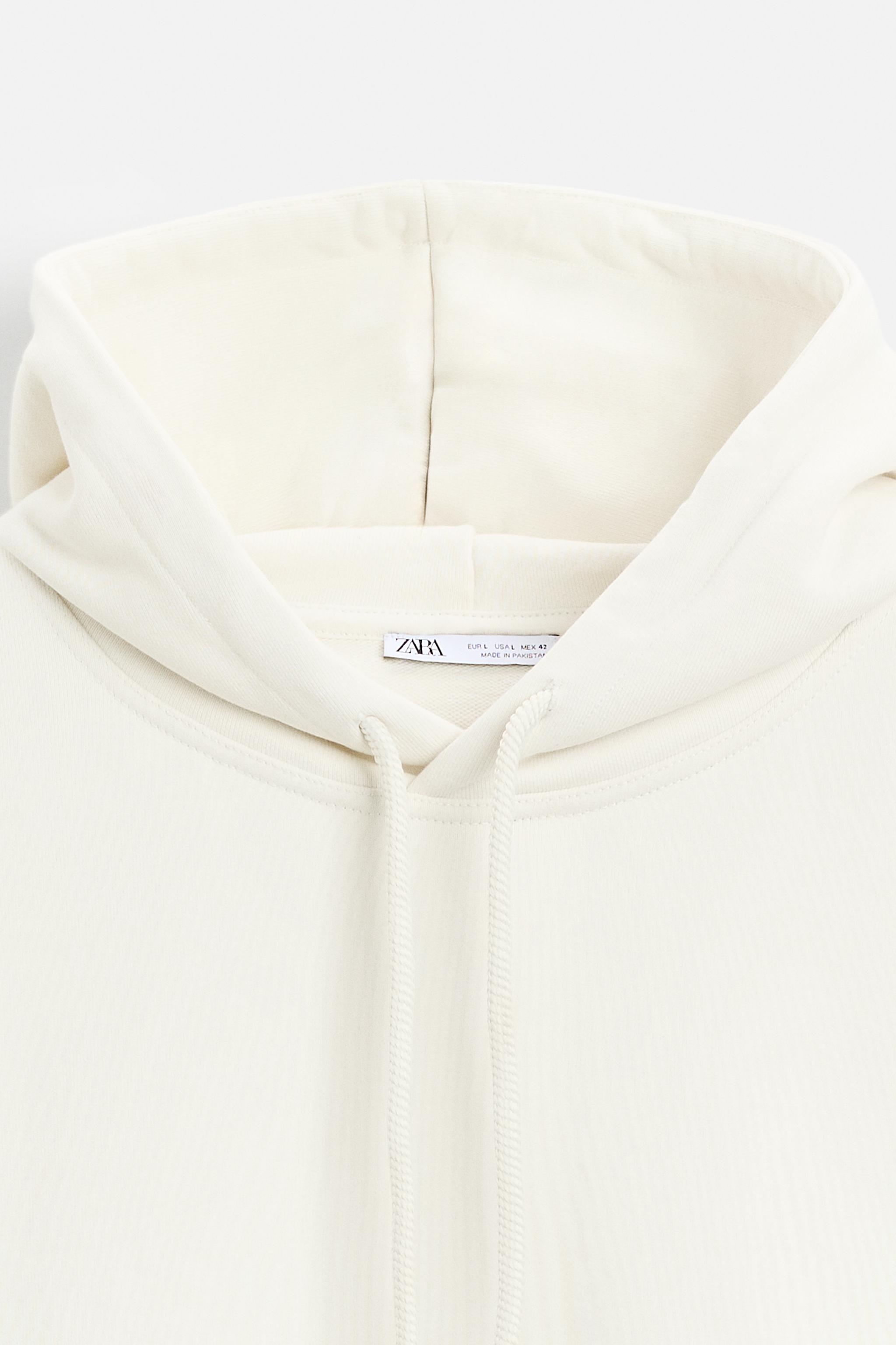 ★ZARA★ HEAVYWEIGHT HOODIE HEAVYWEIGHT HOODIE - Oyster-white | ZARA United States