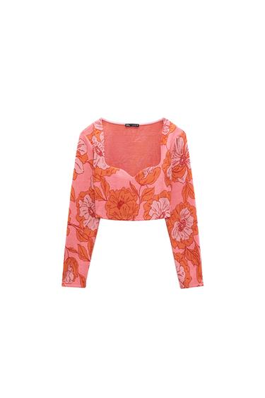 JACQUARD CROP TOP