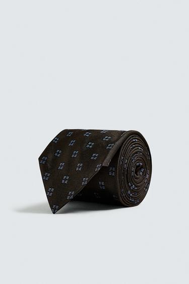 CORBATA JACQUARD 100% SEDA - Marino de Zara