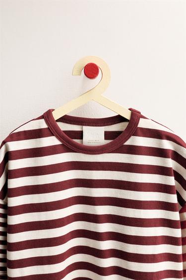 ZARA TIMELESS - T-SHIRT À RAYURES - Blanc / Rouge de Zara - Image 2