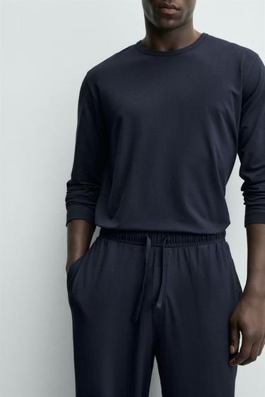 FLUID PYJAMA SET - Navy blue by Zara - Image 5