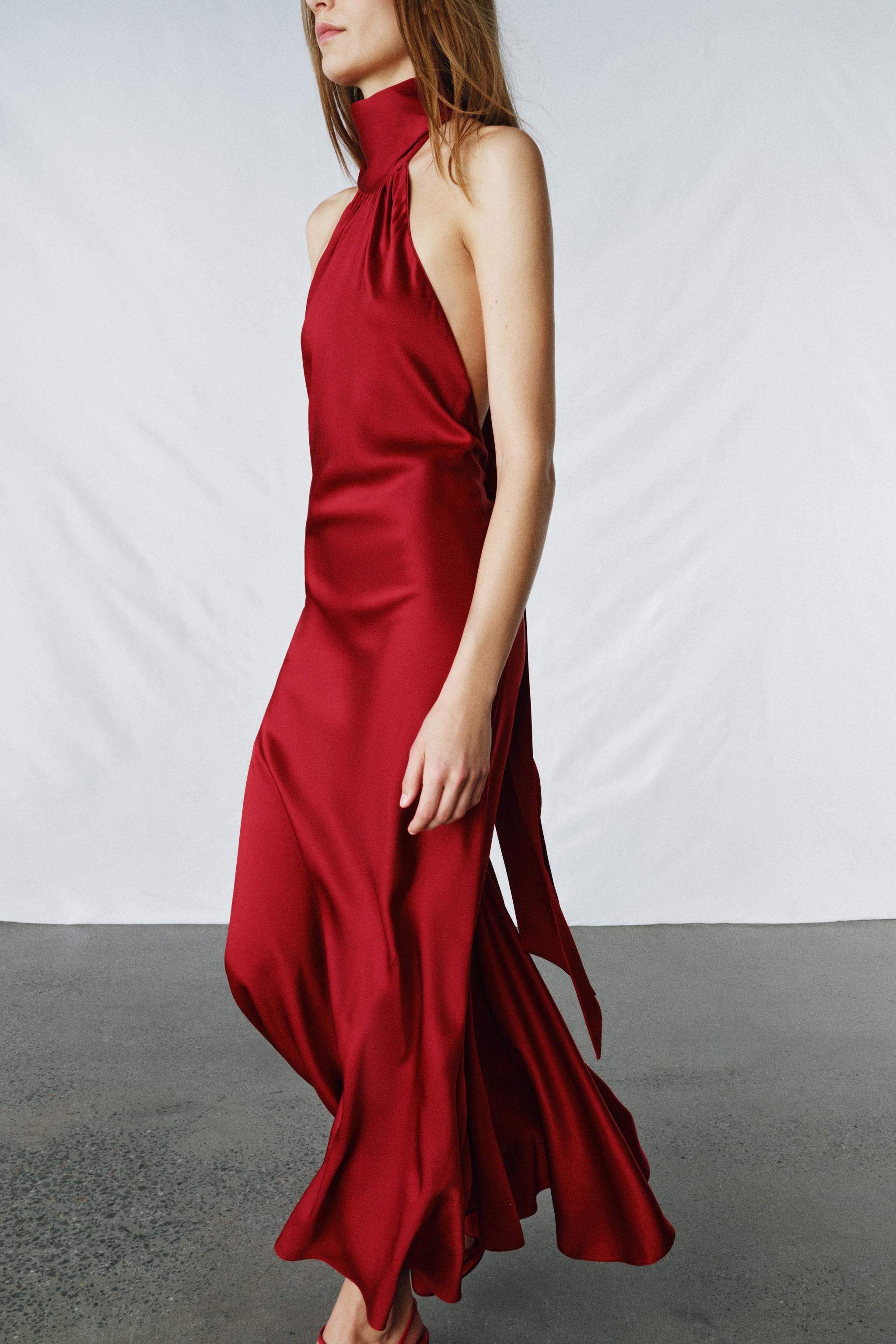 ROBE HALTER SATINÉE ZW COLLECTION