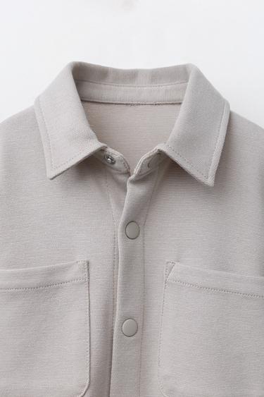 COMFORT OVERSHIRT - Light beige by Zara - Image 2