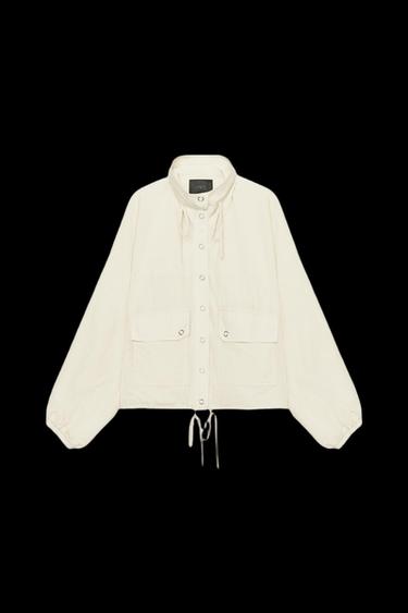 NYLONJACKE MIT TASCHEN - Beige von Zara