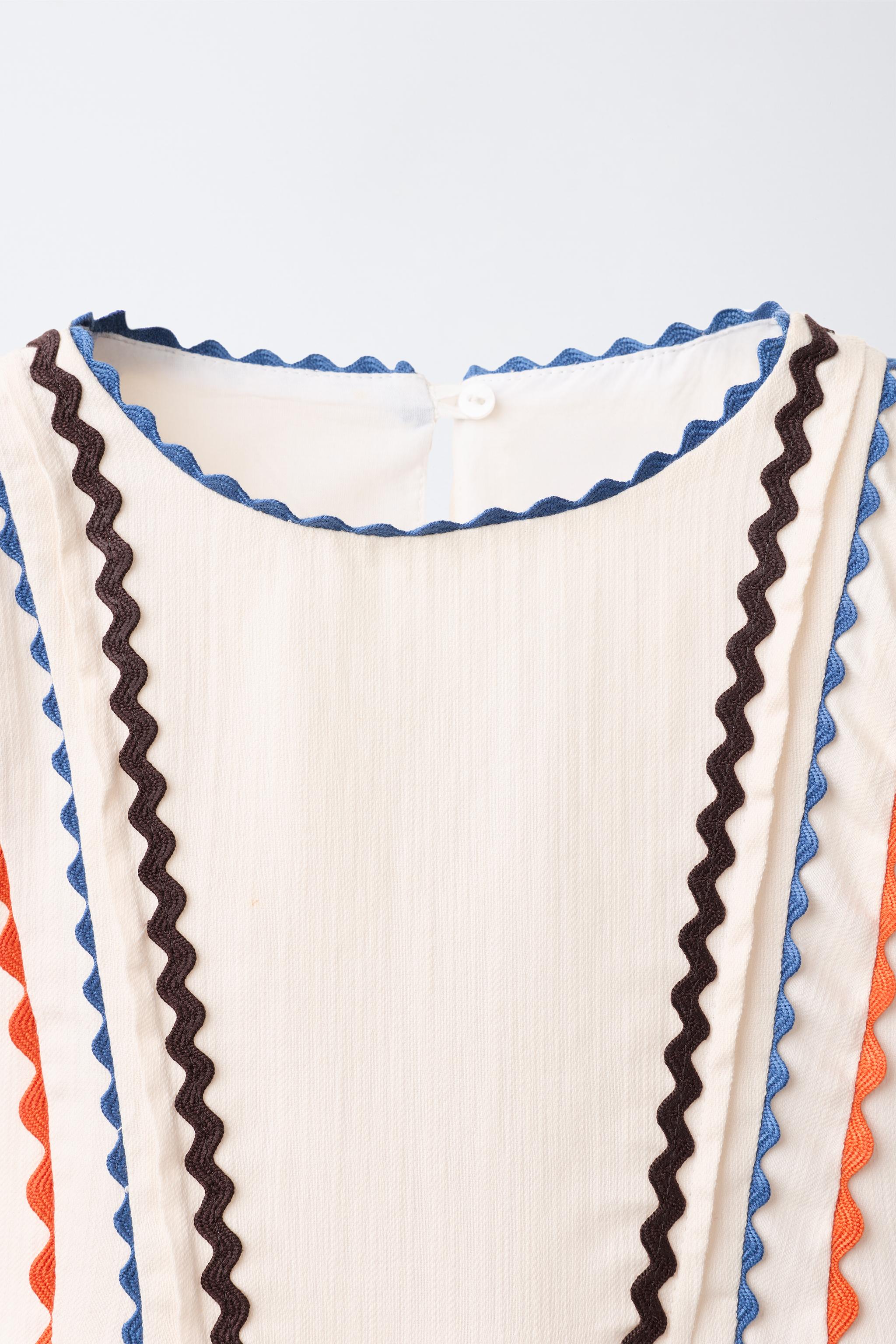 Детские платья Zara RIC-RAC TRIM DRESS — фото 4